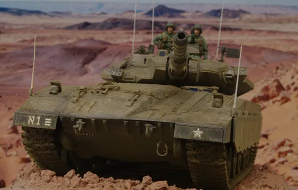 Picture toy, tank, combat, model, Merkava, Mk 3D