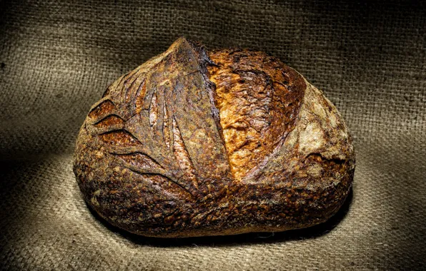 Bread, burlap, roll, crust
