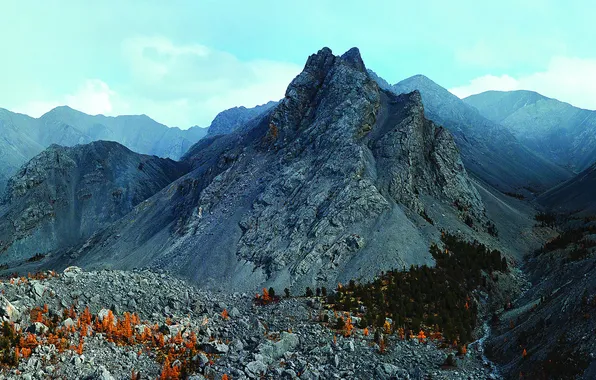 Mountains, rocks, relief