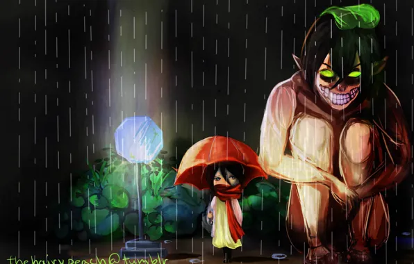 Cold, night, monster, grin, parody, monster, waiting, My neighbor Totoro
