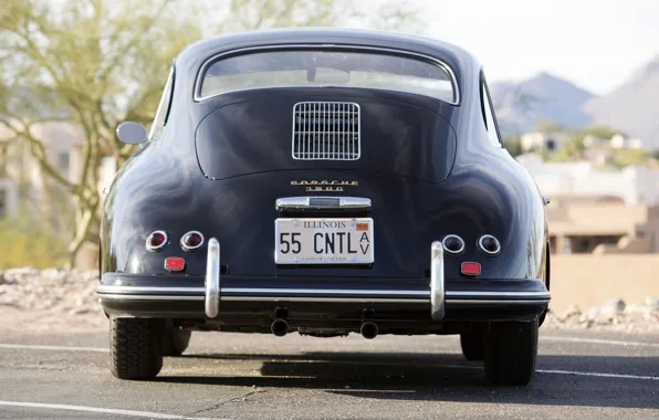 Picture Porsche, rear, 1955, 356, Porsche 356 1500 Continental Coupe