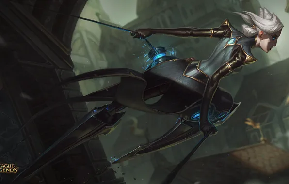 Girl, art, League of Legends, moba, camille, Steel Shadow