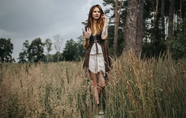 Picture girl, nature, Julia Kruse