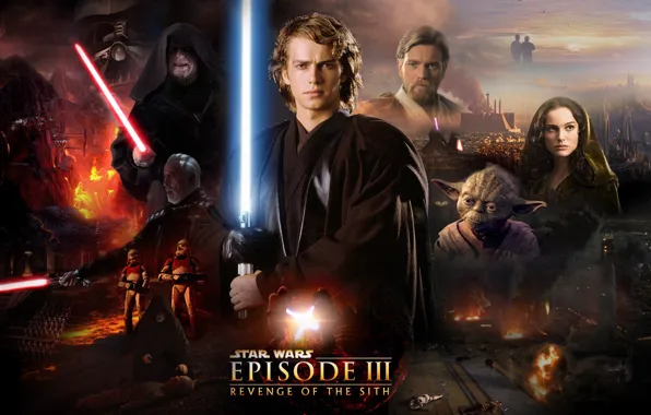 Picture Star Wars, Star wars, Darth Vader, Iodine, lightsaber, clones, clones, lightsaber