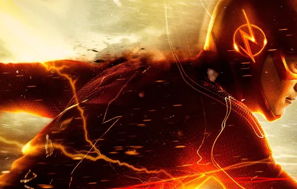 Picture speed, hero, costume, the series, the flash, DC Comics, Barry Allen