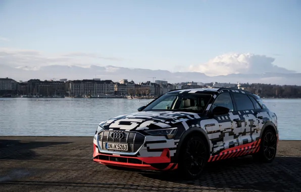 Audi, shore, pavers, 2018, E-Tron Prototype