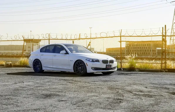 Picture F10. white, XO Wheels, BMW, 535i