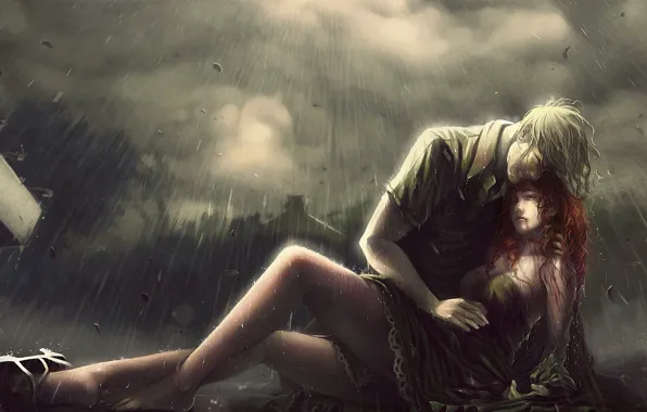 Girl, Noir, die, grief, Dzung Phungdinh