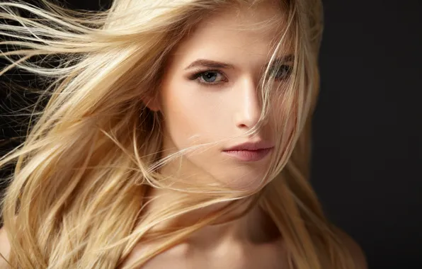 Eyes, look, face, hair, portrait, makeup, hairstyle, blonde