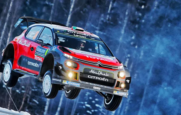 Winter, Auto, Sport, Machine, Race, Citroen, Citroen, Car