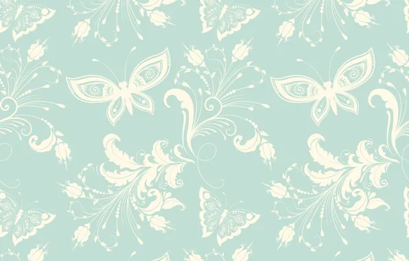 Picture flowers, background, butterfly, texture