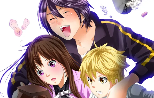 Art, A Homeless God, Noragami, Yato, Yukine, Chieri