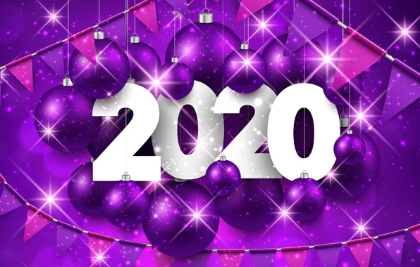 Decoration, balls, Christmas, New year, New Year, decor, 2020
