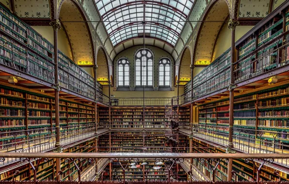 Amsterdam, library, Museum, Netherlands, The Rijksmuseum