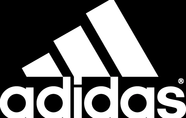 Logo, white, black, adidas, brand