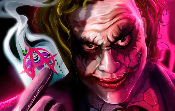 Batman, joker, man, face, film, comic, crazy, mad