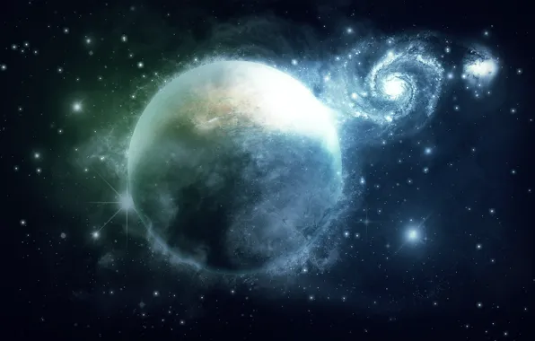 Space, stars, planet, galaxy, space, 1920x1200, stars, planet
