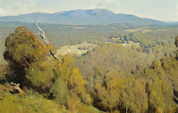 Picture, 1918, Penleigh Boyd, Penley Boyd, The landscape of the Yarra valley