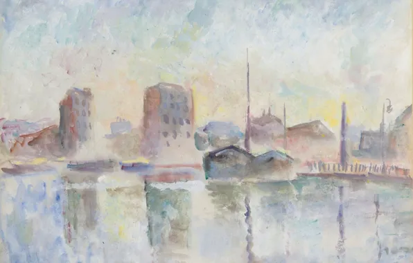 Picture figure, watercolor, 1934, Robert Falk, Robert Falk, Riverview