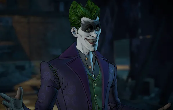 Joker, game, Joker, DC Comics, uniform, Batman - The Telltale Series