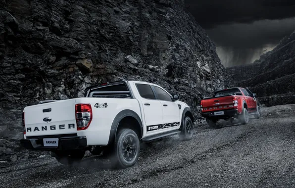 Picture movement, the slopes, Ford, pickup, Storm, breed, Ranger, 2020