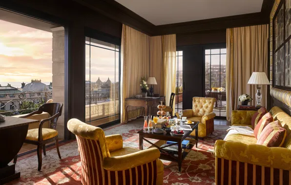 Interior, terrace, living room, Monte-Carlo, Hotel Metropole, View Of Living Room