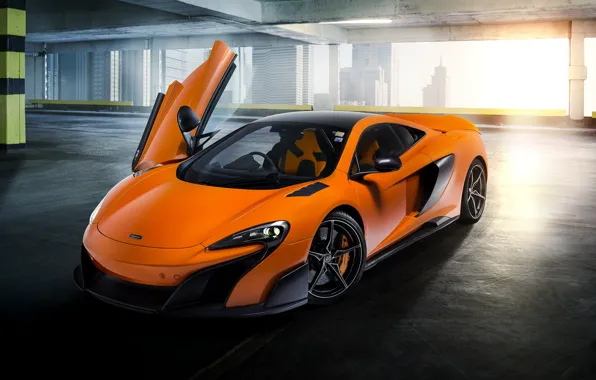 McLaren, Orange, Door, Super Car, Sight