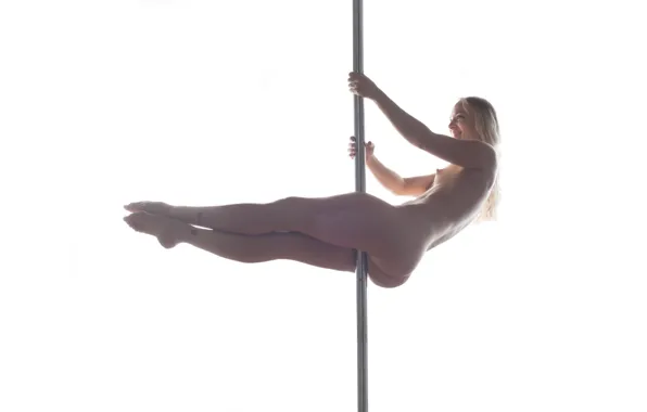 Girl, face, hair, body, figure, legs, pole