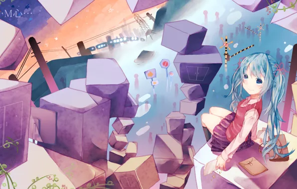 Picture anime, art, girl, Vocaloid