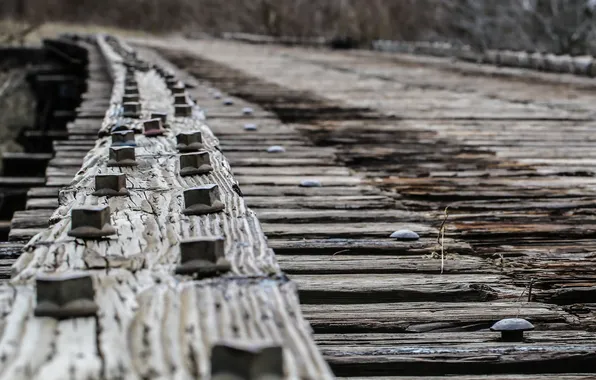 Picture road, macro, bridge