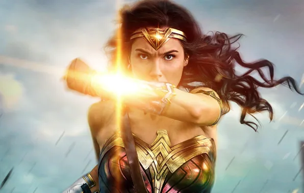 Picture cinema, sword, Wonder Woman, armor, eagle, movie, brunette, film