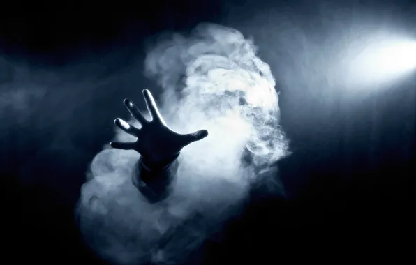 Picture light, lights, fear, smoke, hand, Ghost, horror, horror