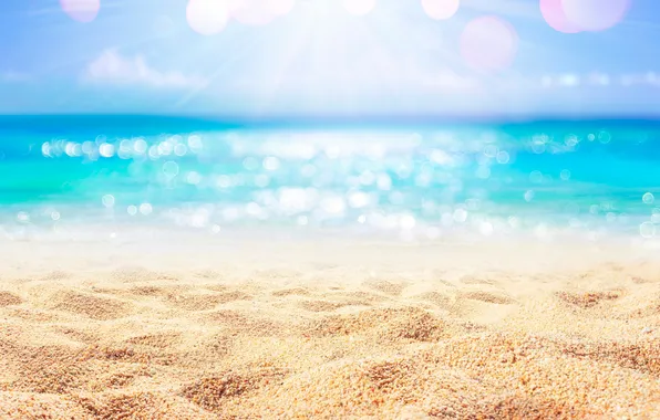 Sand, sea, wave, beach, summer, the sky, shore, waves