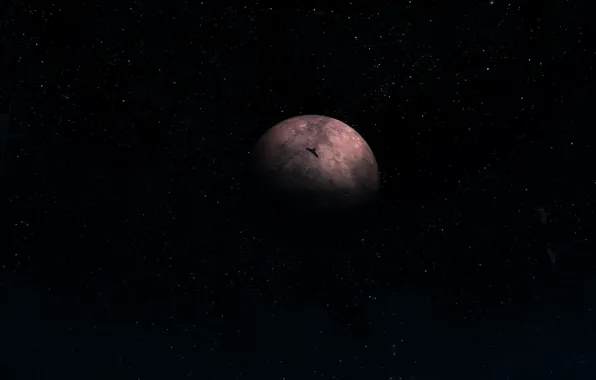 The sky, stars, night, planet, Skyrim, Skyrim