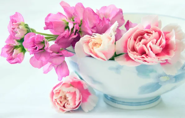 Flowers, bouquet, Vase