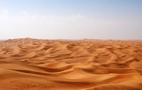 Picture sand, traces, desert, Desert Rub Al-chali