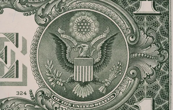 Picture lines, eagle, dollar, paper, numbers, ink