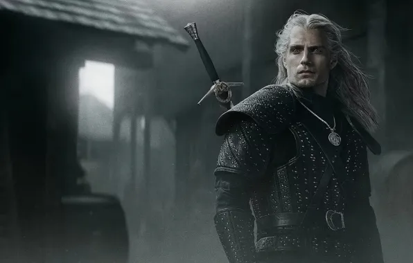 Look, hero, male, The Witcher, The Witcher, Geralt, Henry Cavill, Netflix