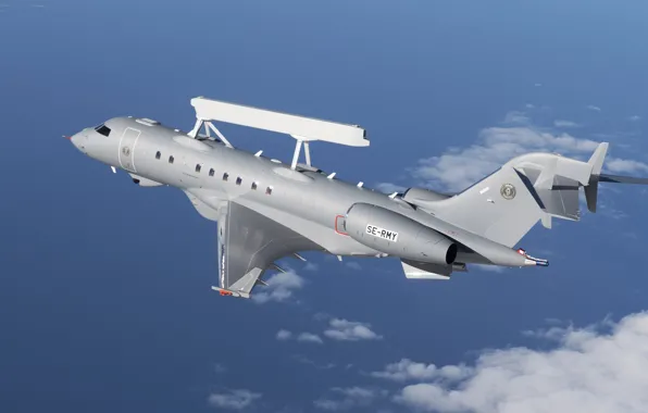 Picture AWACS, You CAN, Bombardier Global 6000, The Erieye Radar