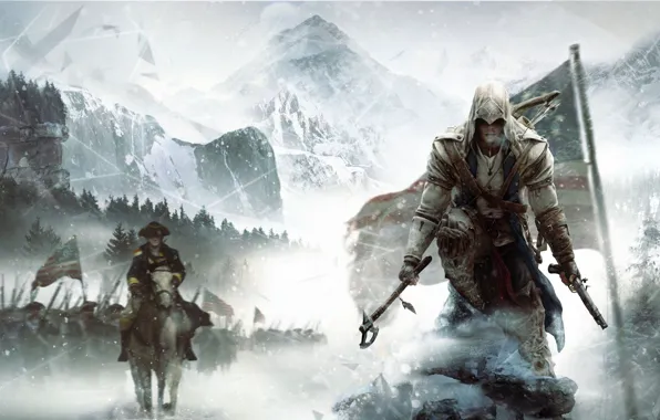 The game, Ubisoft, action, Assassins Creed 3, Assassin's Creed 3