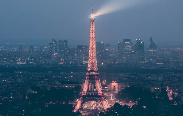 Picture France, Paris, Home, Lights, The city, Street, City, Eiffel tower
