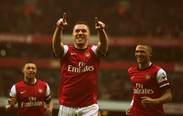 Picture football, Arsenal, football, Arsenal, Lukas Podolski, German Striker, Podolski