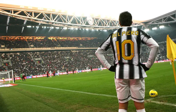Stadium, Juventus, corner, Del-Piero