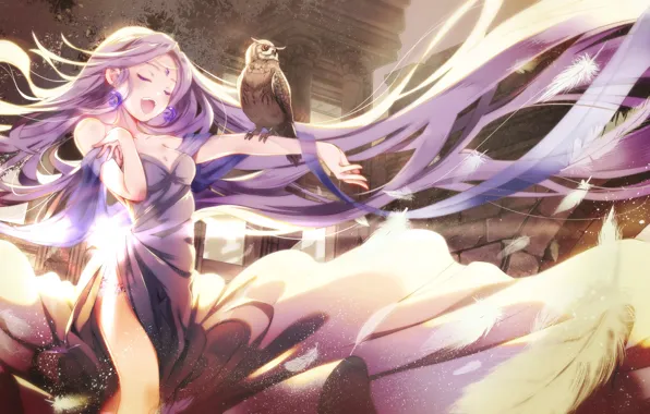 Girl, Owl, Bird