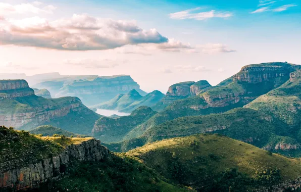 Picture canyon, South Africa, South Africa, National Park, Canyon, Blyde River, National park, river blyde