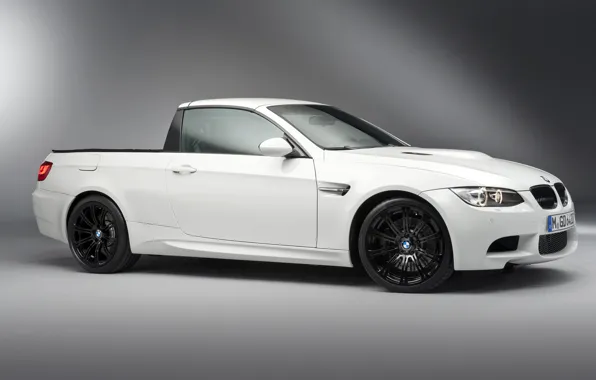 BMW, White, Pickup