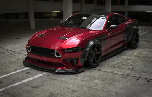 Mustang, Ford, Auto, Machine, Red, Car, Ford Mustang, Render