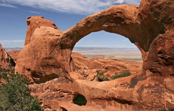 Park, Utah, USA, arch, Double-O-Arch, national, state