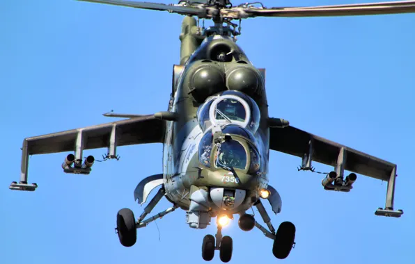 Flight, helicopter, combat, Mi-24