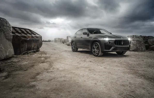 Car, Maserati, front view, Levante, Maserati Levante Trofeo